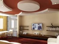 TV në brendësi të dhomës së ndenjes - foto dhe mundësi për një dizajn të suksesshëm