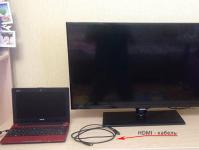 Si të lidhni një kompjuter portativ me një TV nëpërmjet HDMI: udhëzime të hollësishme