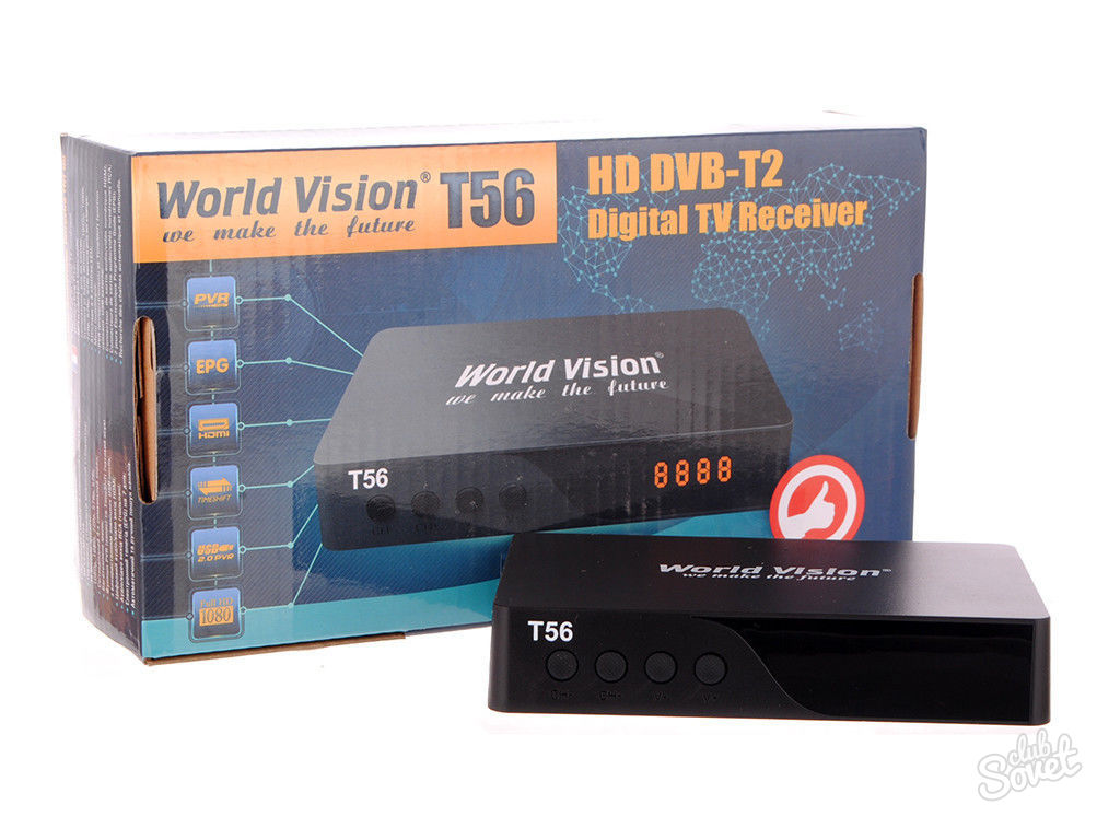 Приемник/передатчик цифрового телевидения для дома. World Vision connect.